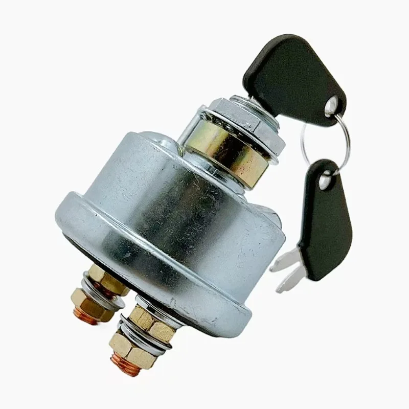 For Caterpillar 2 Wire Ignition Switch 7N0718 7N-0718, Excavator Starter Switch with Keys for Heavy Duty Vehicle Parts