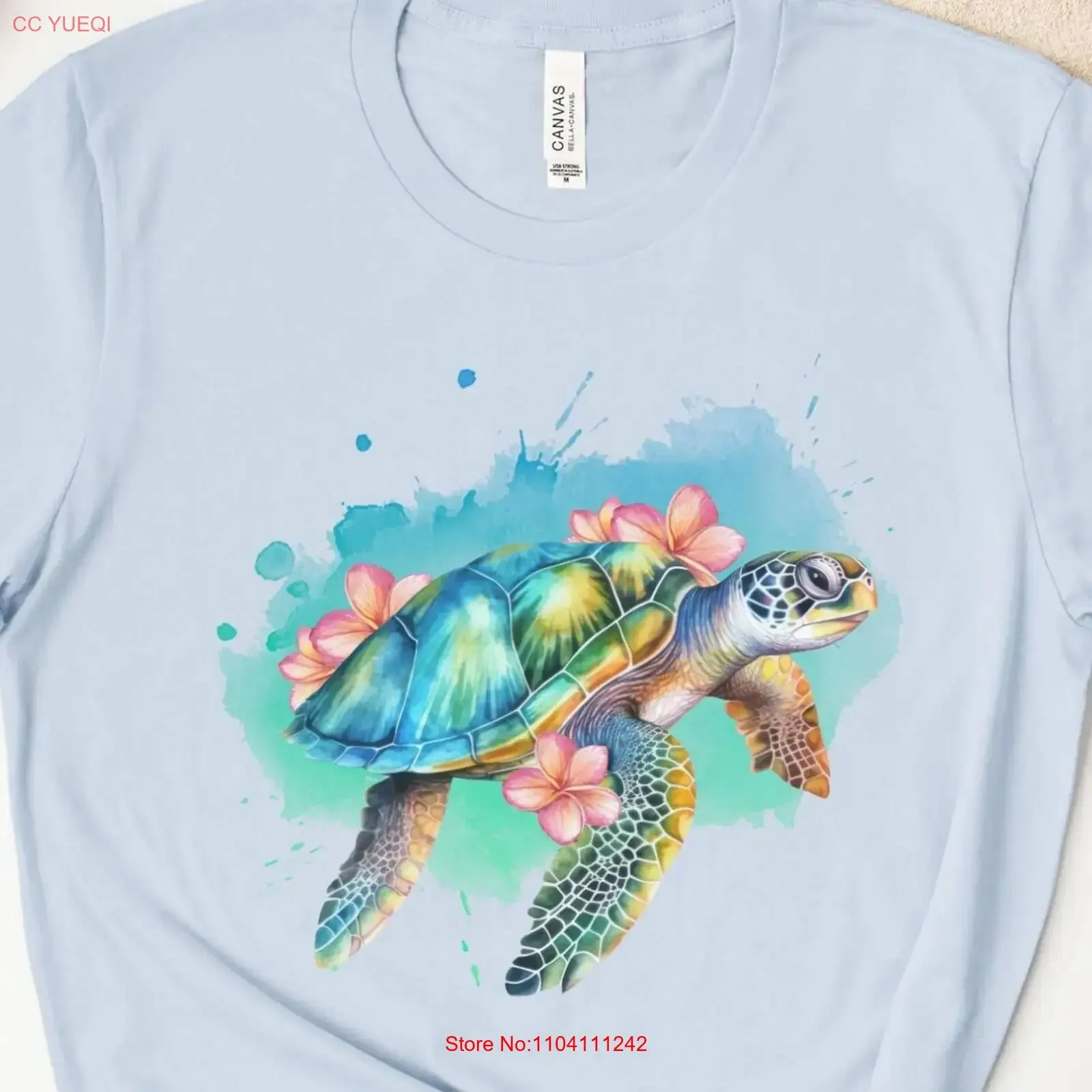 Sea Turtle T Shirt to Save the Turtles for Animal Lover Trendy Ocean Clothing vintage Washed Casual Breathable Stretched