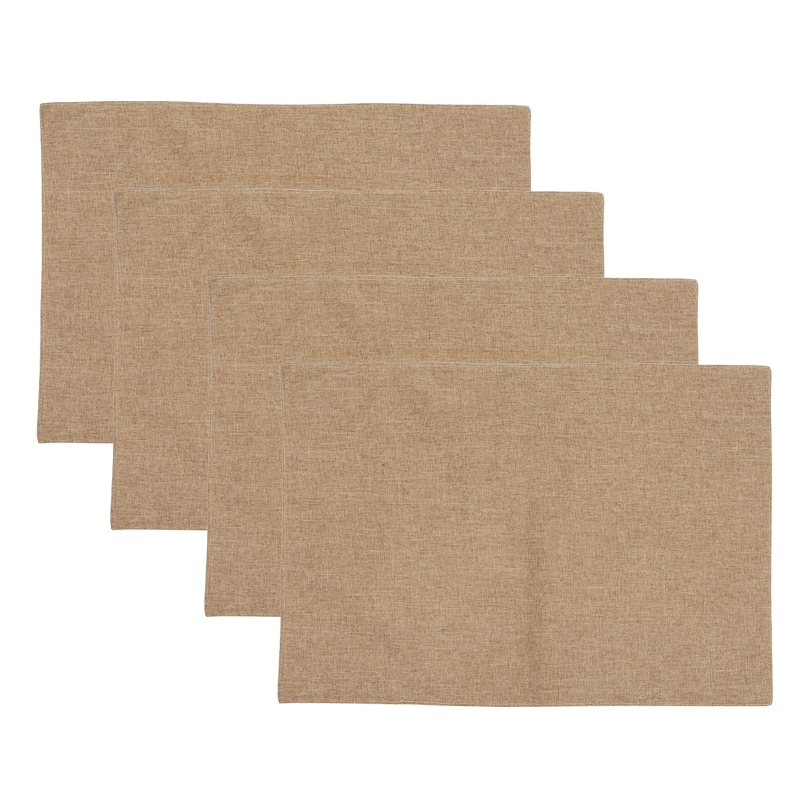 

4 Pcs Double Layer Placemats Tablecloth Heat Resistant Non Cloth Napkins Reusable Dinner Party Serviette Buffet