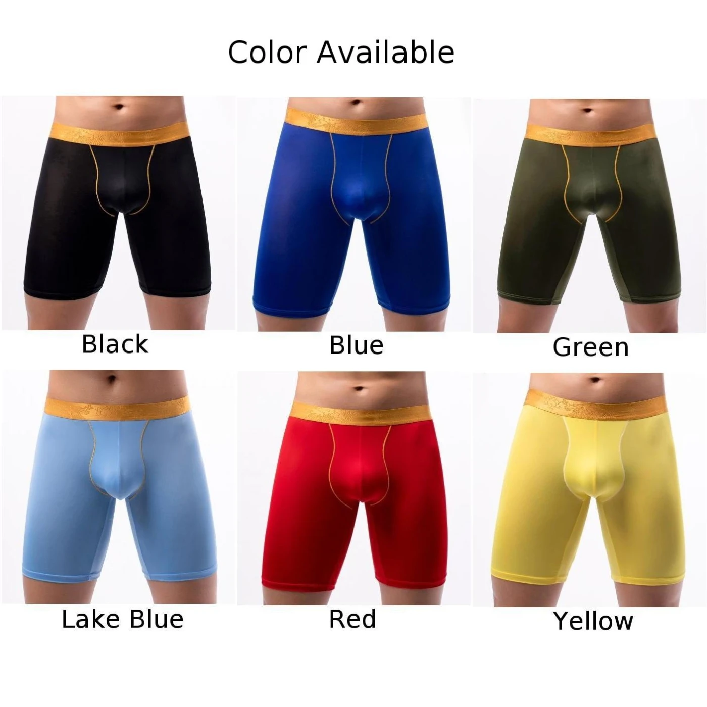 ملابس داخلية جيدة التهوية للرجال ، شورت رياضي ، سراويل داخلية مريحة ، موجز حقيبة منفصل ، إطالة ، مقاومة للاهتراء