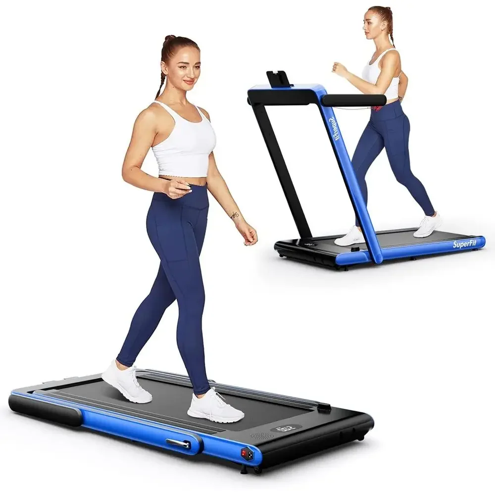 Caminadora de Escritorio de Doble Función con Pantalla LED, Control por Aplicación/Control Remoto y Altavoz Bluetooth para Espacios Compactos