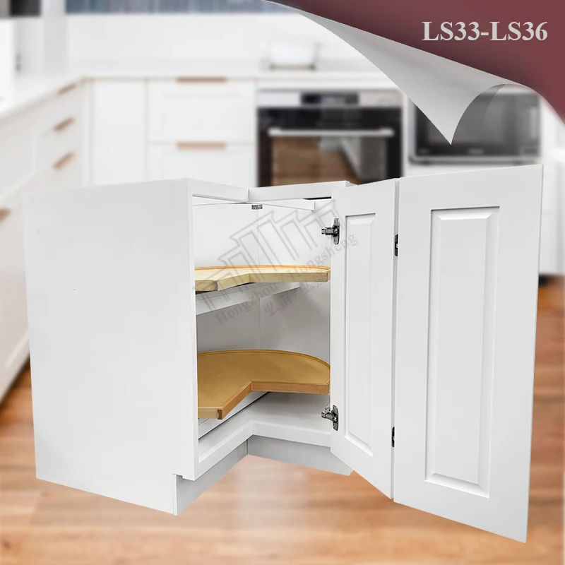 

Kitchen Home Improvement Modular Flat Packaging Lazy Susan Cabinets For Sale Ready To Ship White Corner Base Cabinets