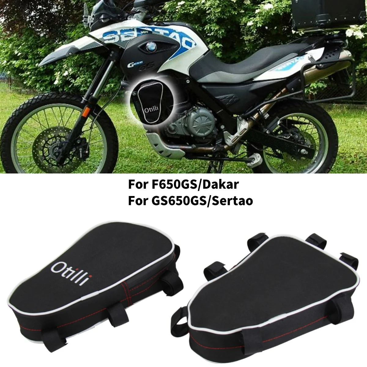 

For BMW F650GS F 650 GS Dakar Motorcycle Repair Tool Placement Bag Waterproof Frame Crash Bar Bags FOR G650GS GS650 GS Sertao