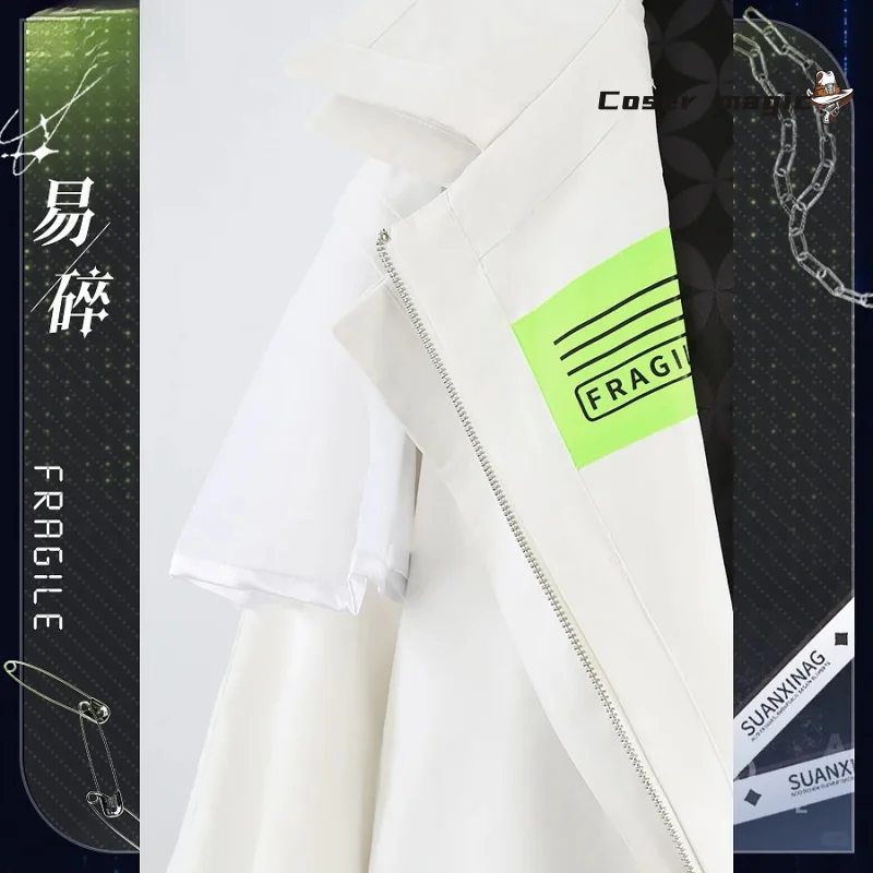 เกม es2、es music Amagi Hiiro คอสเพลย์เครื่องแต่งกายชุดปาร์ตี้ฮาโลวีนสำหรับผู้หญิงผู้ชายอุปกรณ์ประกอบฉากคาร์นิวัล