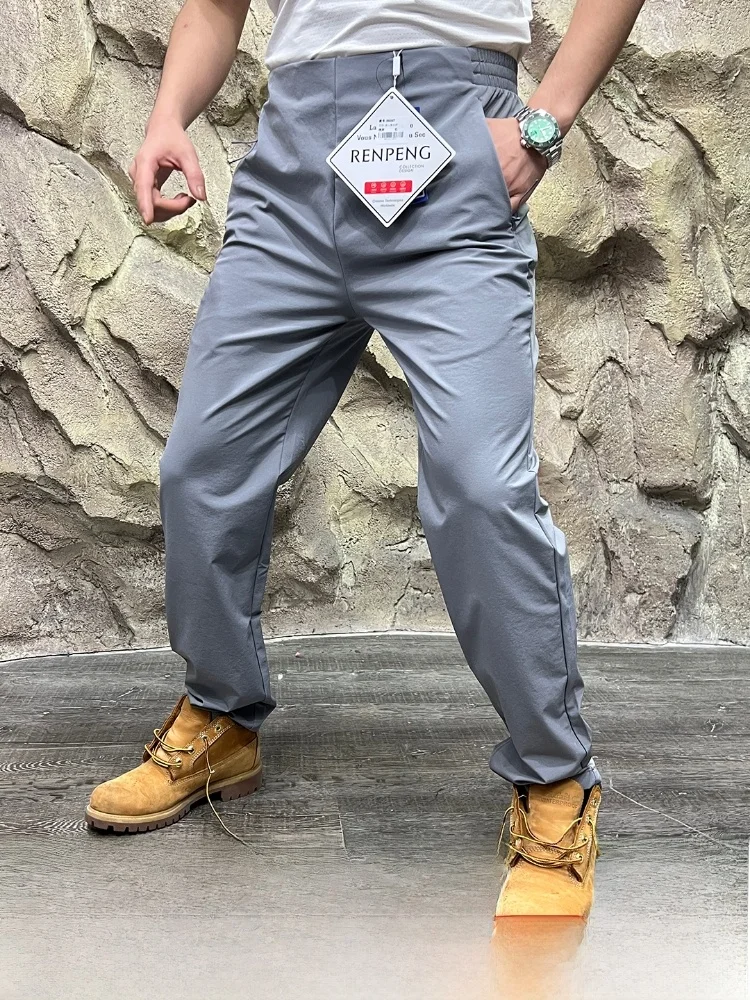 

Мужские повседневные водонепроницаемые длинные брюки Qui Dry 3D Tailoring Ci Outdoor Sle, прямые брюки из полиэфирного волокна