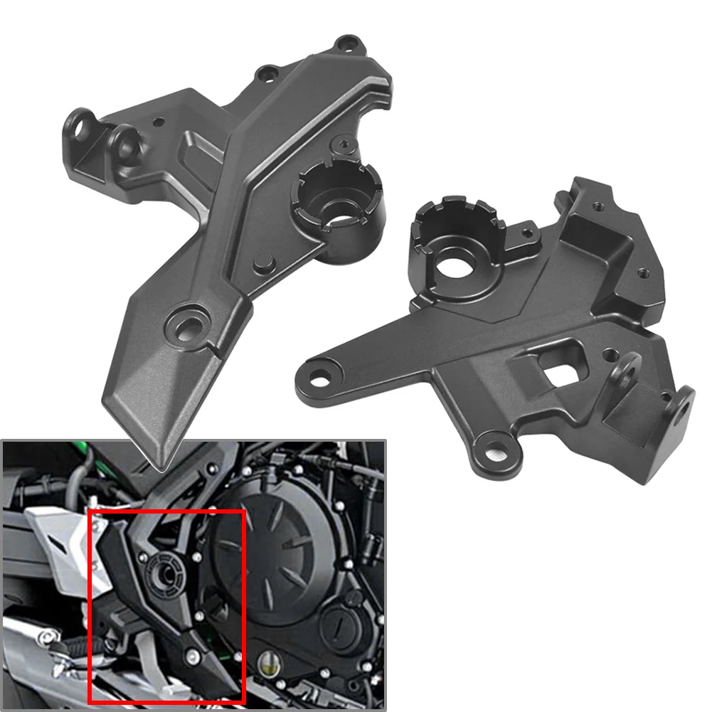 1pc Left or Right Plastic Cover Motorcycle Front Footrests Foot Pegs Pedal Bracket For Kawasaki Z650 650 2017-2020 2021 2022