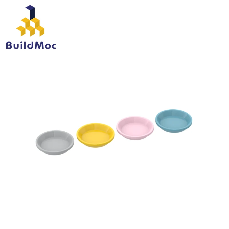 10pcs MOC Brick Parts 97783 Round Dish Plate Compatible Building Block Particle DIY Assmble Kid Puzzle Brain Toy Birthday Gift