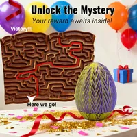 3D Printed Interactive Dragon Egg Creative Money Puzzle Maze Dragon Egg Gift Decoration Unlock Storage Box Birthday New