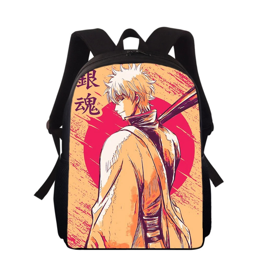 

GINTAMA japan anime funny 16" 3D Print Kids Backpack Primary School Bags for Boys Girls Back Pack Students School Book Bags