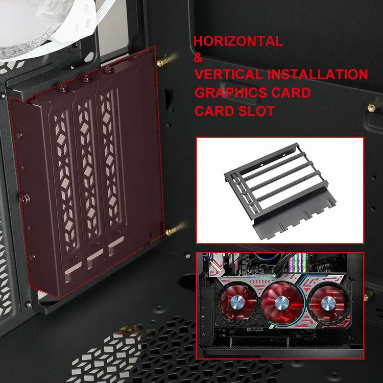 Newly Designed High-quality Pc Computer Hardware And Accessories Plastic Game Computer Chassis