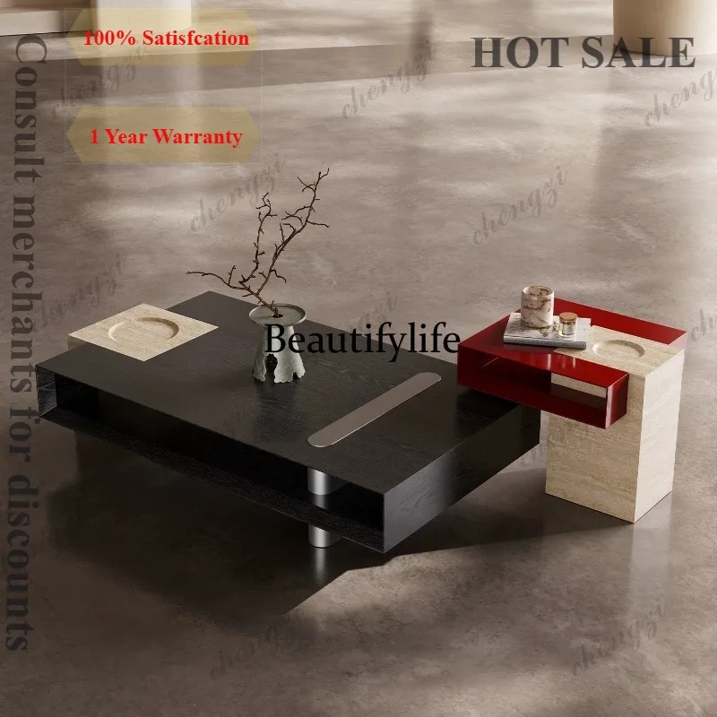 Modern geometric creative home living room new high-end Italian light luxury minimalist coffee table