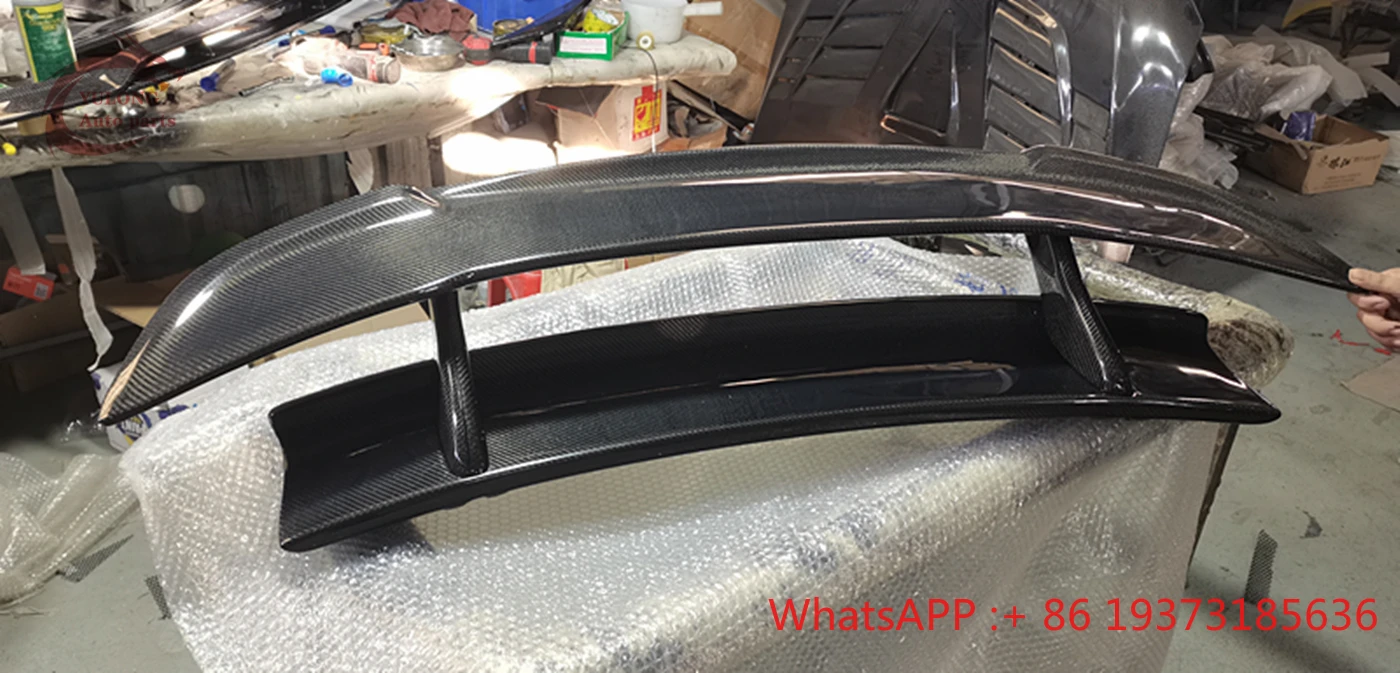 For McLaren MP4-12C 650S Upgrade DMC Style Carbon Fiber Rear Spoiler Wing Trunk Spoiler