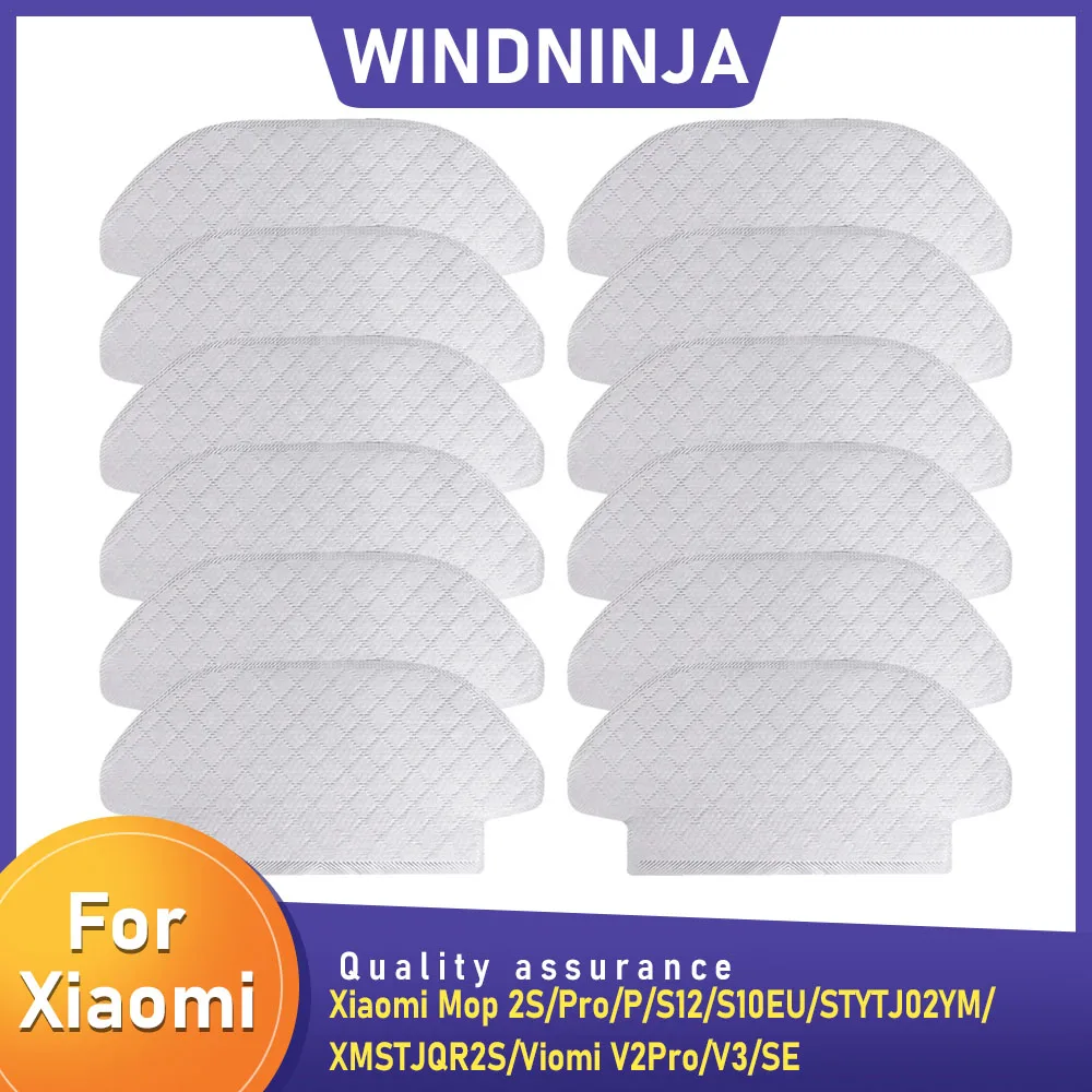 Accesorios de paño de mopa desechables para Robot aspirador Xiaomi Mop 2S/Pro/P/S12/S10EU/STYTJ02YM/XMSTJQR2S/Viomi V2Pro/V3/SE