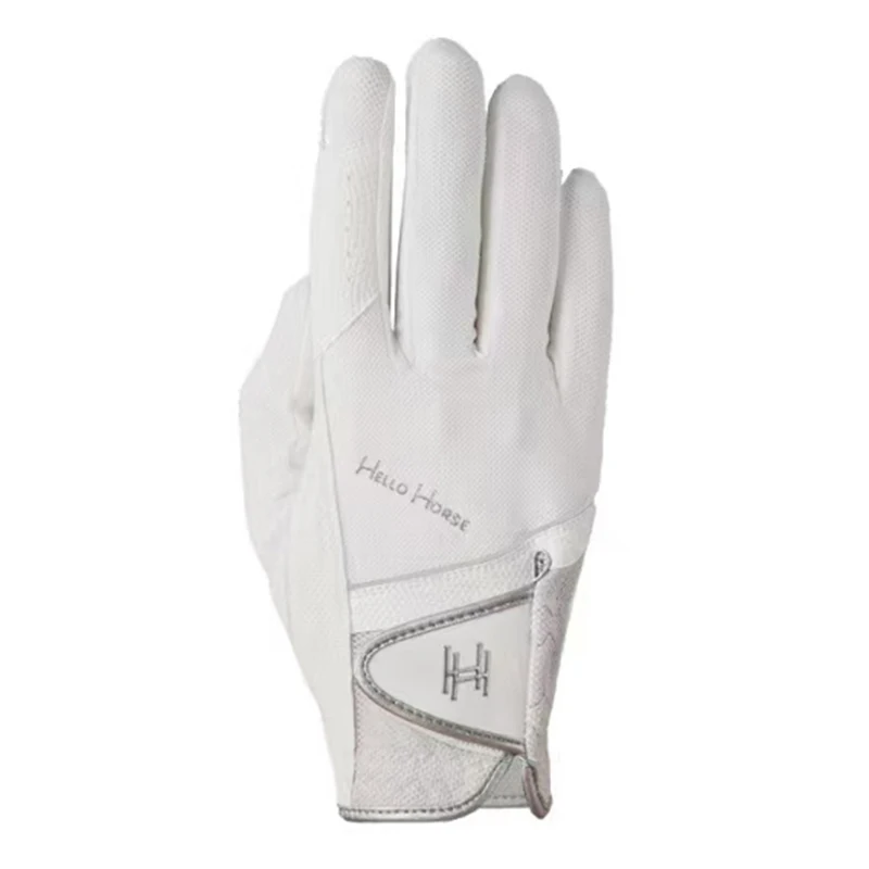 مرحبا الحصان قفازات الفروسية الربيع والصيف الرجال والنساء الأطفال معدات ركوب الخيل قفازات ركوب الفروسية مقاومة للاهتراء وغير قابلة للانزلاق