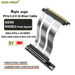 PCIe 5.0 riser cable GPU vertical mount bracket GEN5 RAID SSD Riser card verified. low loss next Generation GPU