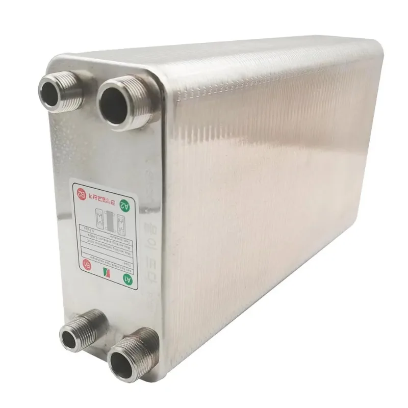 Water Heater Chiller Cooler Counter Flow Chiller 120 Plates Stainless Steel Heat Exchanger Brazed Plate Type