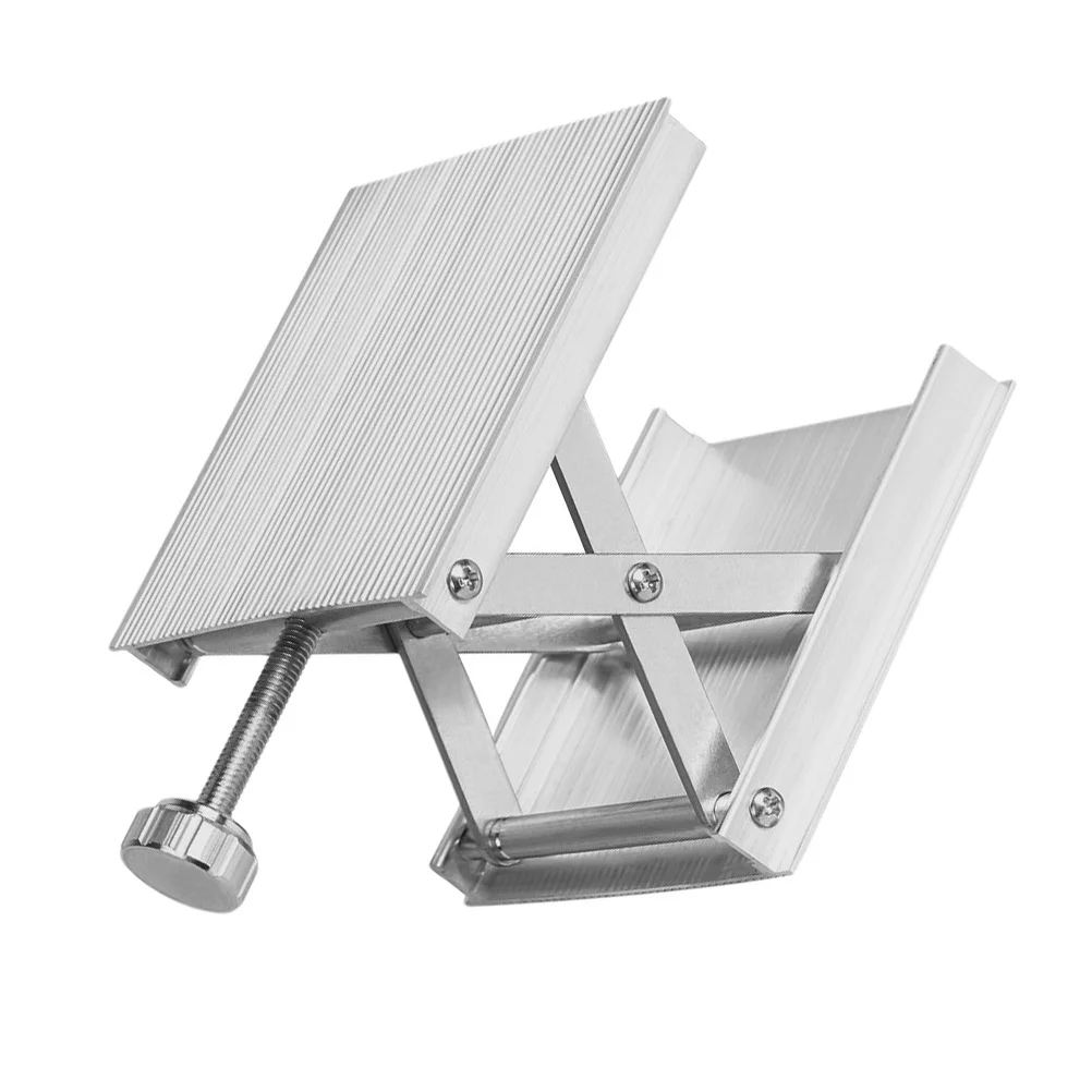 1 قطعة سبائك الألومنيوم معدات التسوية رفع حامل قابل للتعديل ارتفاع المدمجة خفيفة الوزن مستوى آلة رفع منصة