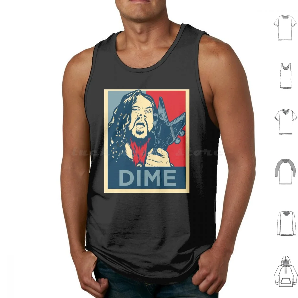 Dime Hope camisetas sin mangas chaleco sin mangas Dime Dimebag Dimebag Darrell Cowboys del infierno Pantera guitarra bajo