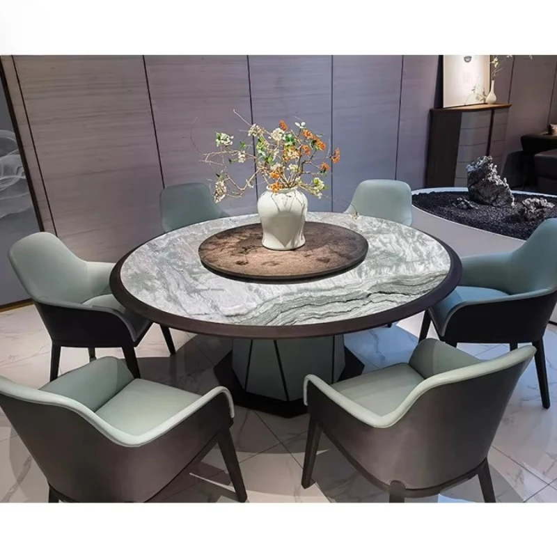 

Modern design green jade marble center desktop green marble coffee table round marble dining table set 6 chairs