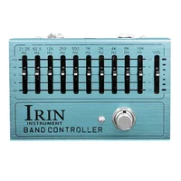 Controlador IRIN AN-40 ecualizador 10 bandas Pedal de guitarra eléctrica efecto EQ pedales True Bypass guitarra bajo piezas portátiles