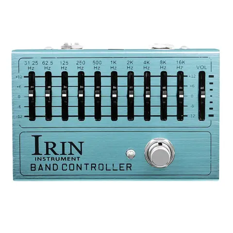 Controlador IRIN AN-40 ecualizador 10 bandas Pedal de guitarra eléctrica efecto EQ pedales True Bypass guitarra bajo piezas portátiles