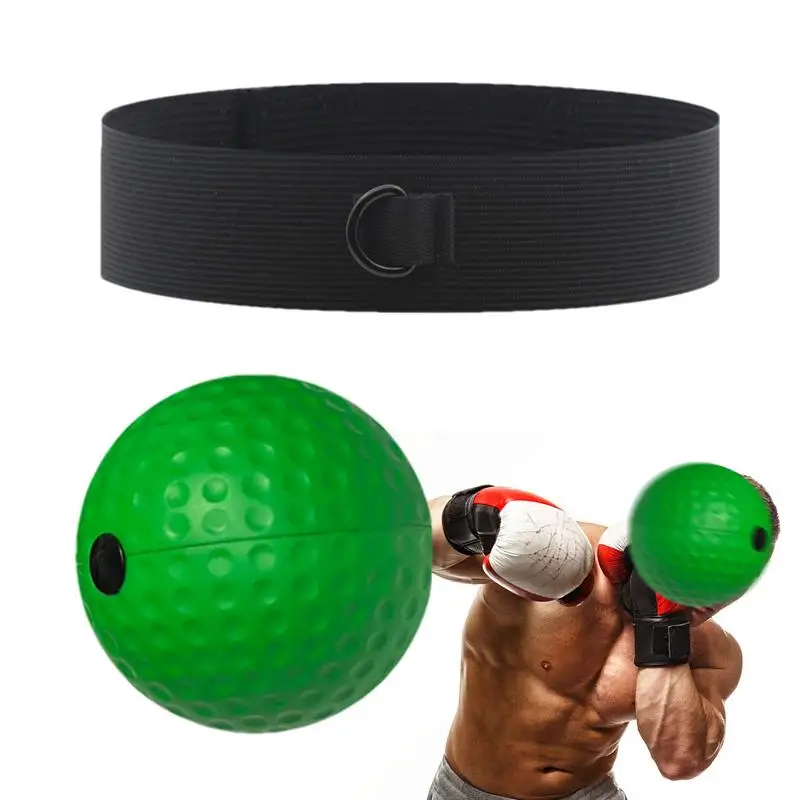 Boxing Reflex Ball Reflex Ball Set Training Equipment Adjustable Headband For Training At Home Enhancing Reaction Speed Focus