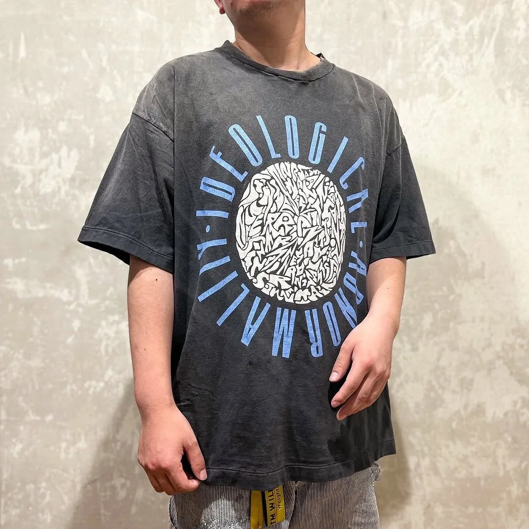 Saint Mxxxxx New Anti-War Peace Cra Print round Ne ort Sve Waed out Ideological Cotton T-irt for All Seasons