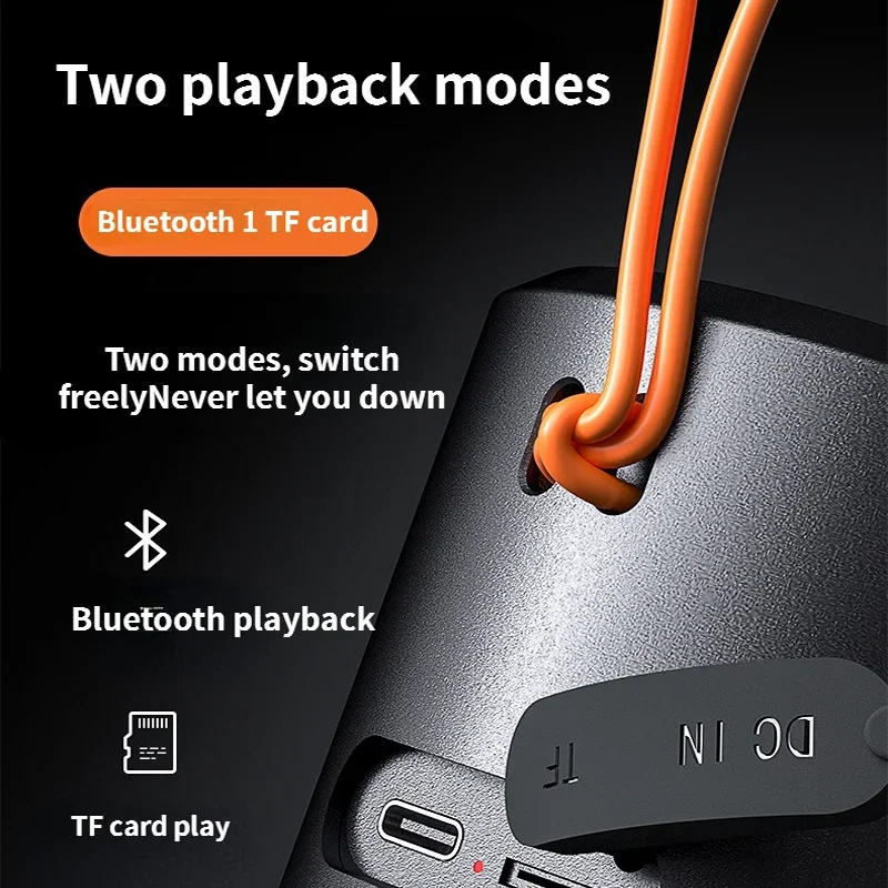 2025 أحدث سماعة لاسلكية تعمل بالبلوتوث المتكلم مع ضوء RGB في الهواء الطلق المحمولة مقاوم للماء مضخم صوت صغير مصباح لتهيئة الجو للهدايا جديد #5