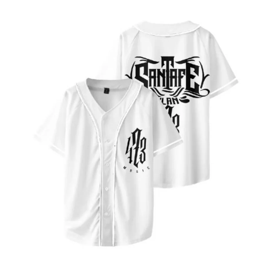 Rapper Santa Fe Klan Baseball Shirt Men Women Hipster Hip Hop Short Sleeve Baseball Jersey Tee Shirt Street Wear Summer Tops