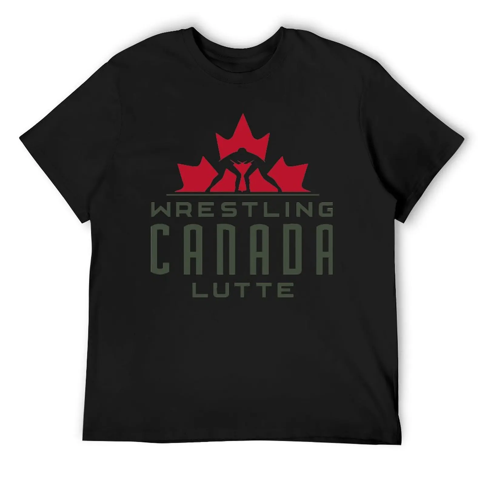 Harajuku WRESTLING CANADA LUTTE LOGO Classic For S T-shirt  Sport Tshirt Graphic Cool Humor Graphic Aactivity Competition USA Si