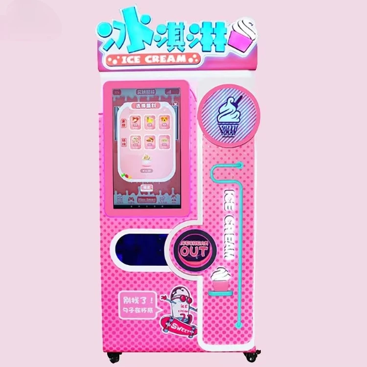 

Crepe Ice Cream Truck for Sale Automatic Vending Soft Economic Commercial Ice Cream Machine