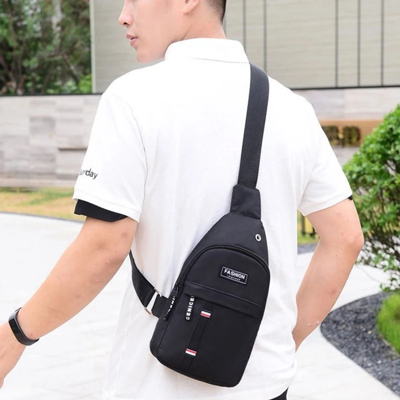 Lady Adjustable Chest Pocket Outdoor Mountain Bike Single-shoulder Diagonal Cross Oxford Fabric Chest Pocket 2025 Hot Selling