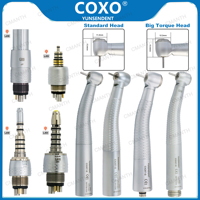 COXO YUSENDENT High Speed Dental Handpiece With LED Light Fiber Optic Dental Turbine 6 Pin Fit KaVo NSK Sirona W H CX207-G
