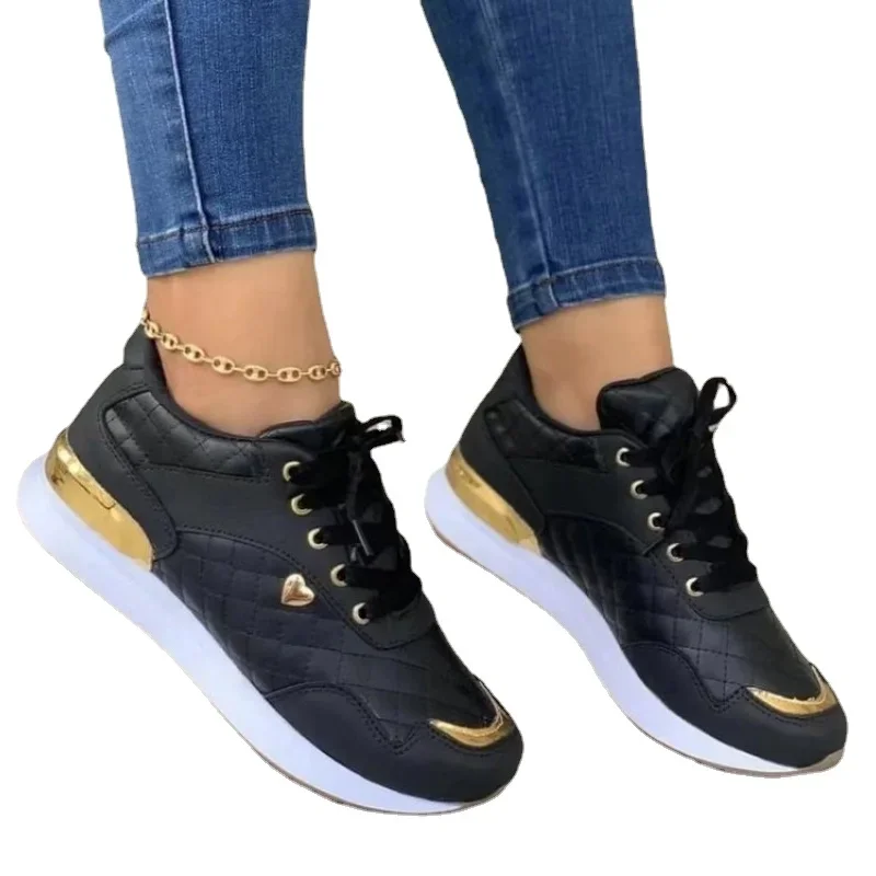 2025 Women's Mesh Sneakers Patchwork Lace Up Flat Shoes for Women Lightweight Female Shoes Classic Versatile Zapatillas De Mujer image 5