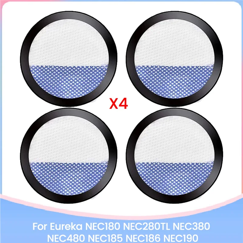 B47B-4PCS Сменные фильтры для Eureka NEC180 NEC280TL NEC380 NEC480 NEC185 NEC186 NEC190 Запчасти для пылесоса