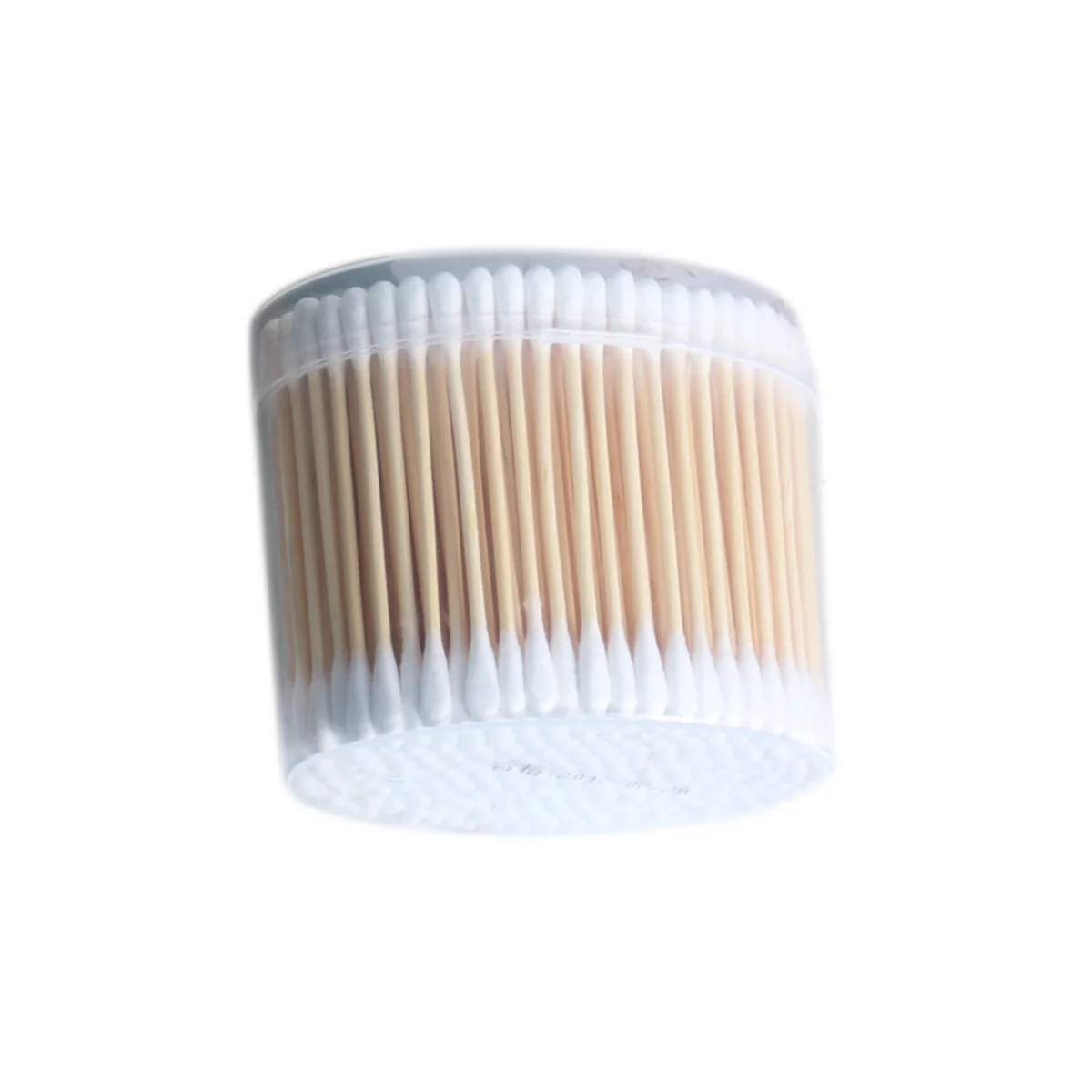 230 Pcs Cream Application Cotton Swabs Makeup Bud Buds Canned Travel Wooden Double Head Body