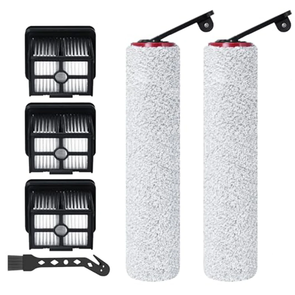 For H15 Pro Wet Dry Vacuum Brush-Roll Filter Set Replacement Parts With Cleaning Tool For Home Floor Deep Cleaning