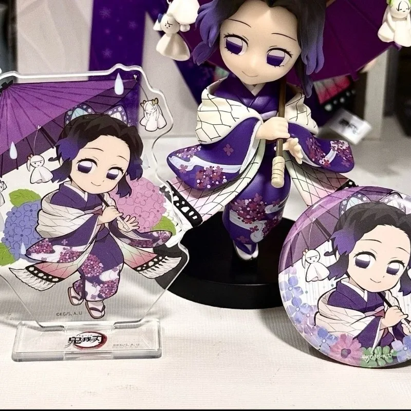 

Demon Slayer Acrylic Ornaments Kochou Shinob Anime Action Figures Goods Car Desktop Decoration Model Children Toy Birthday Gift