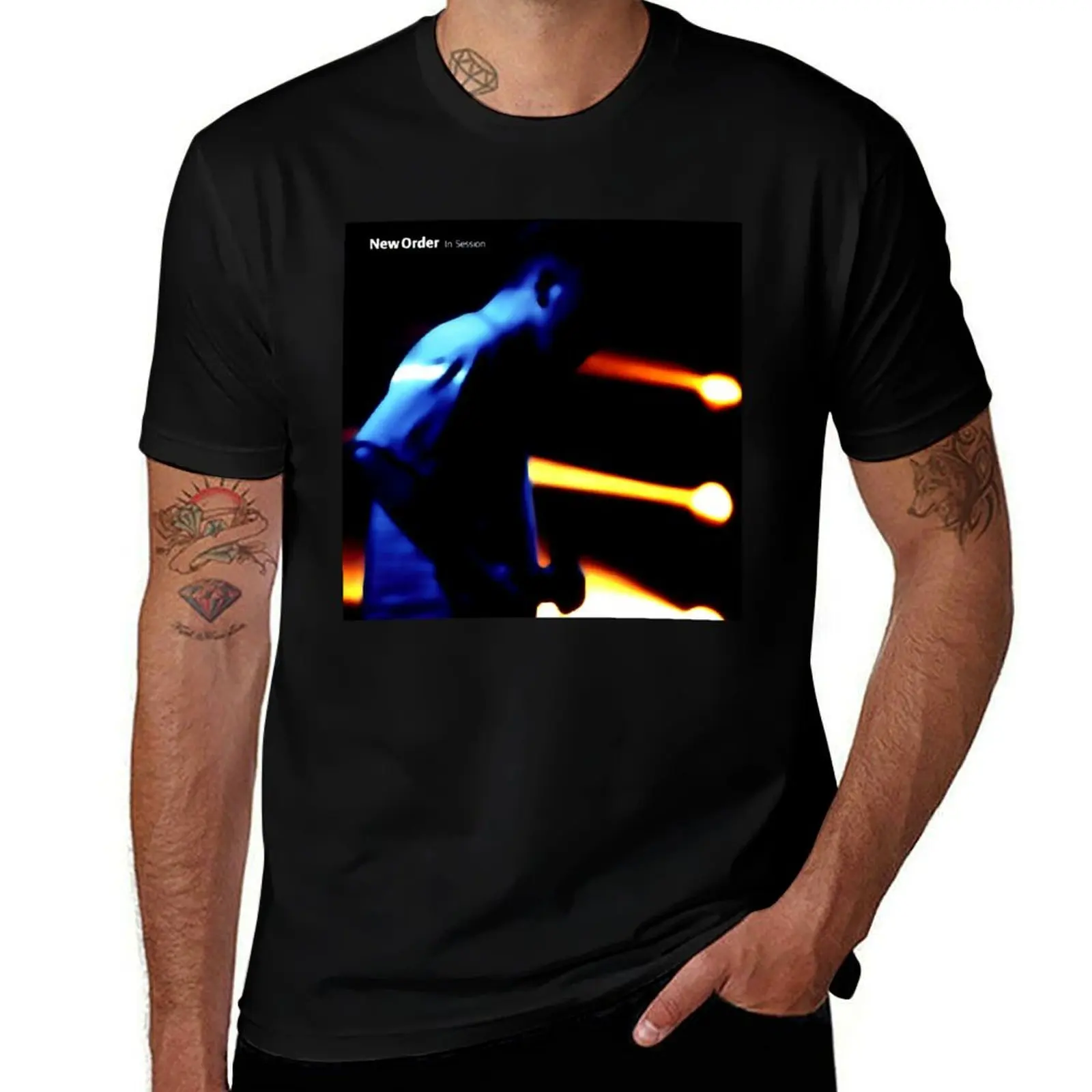 Néw ?rder In Session Album Cover T-Shirt High Elasticity Sports T-Shirt