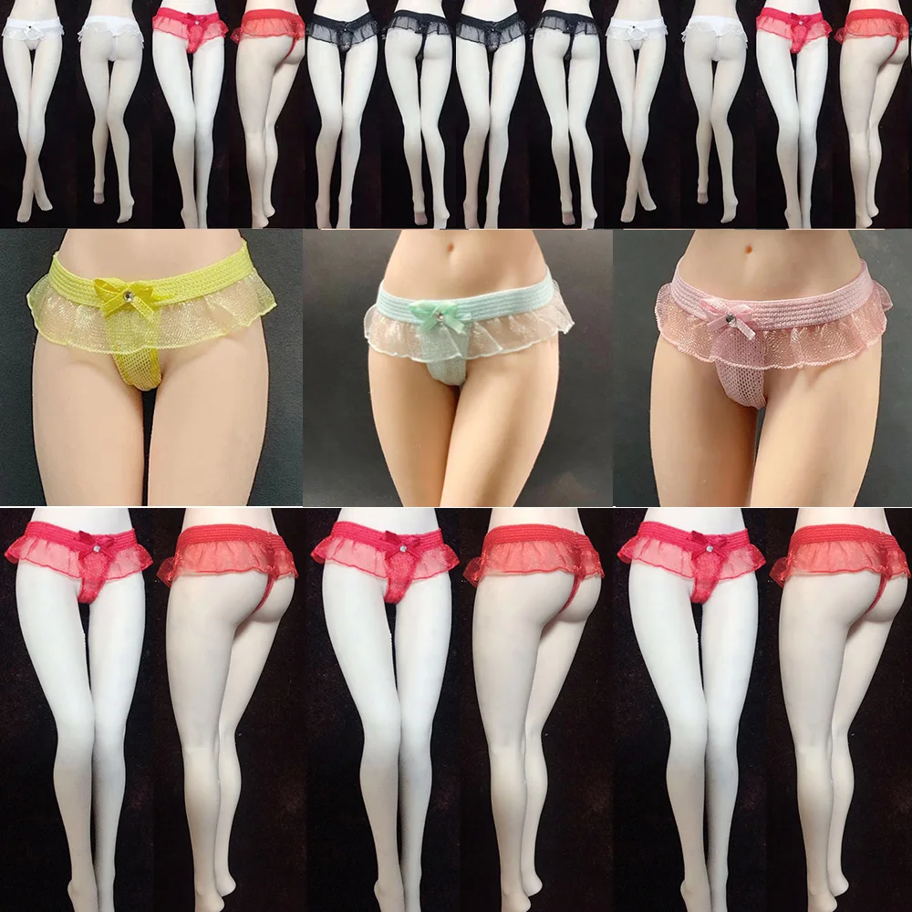 1/6 Women Soldier Underwear Sexy Lace Low Waist Sexy Briefs Underpants Lingerie Fit 12