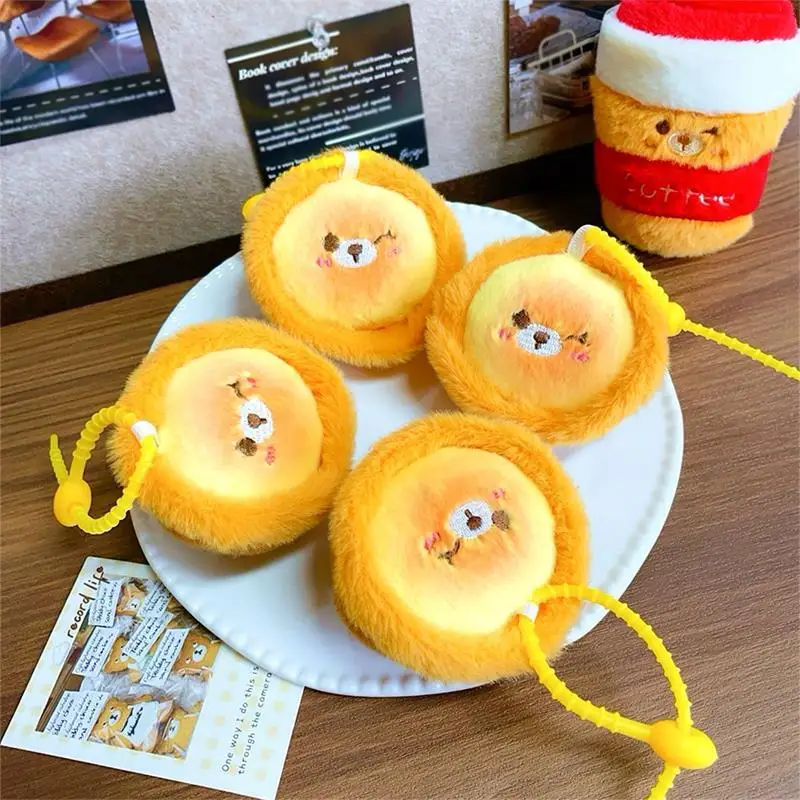 

Cute Bear Dessert Series Plush Doll Mascot Stuffed Toys Keychain Pendants Bag Hanging Ornaments Backpack Charm Keyring Kids Gift