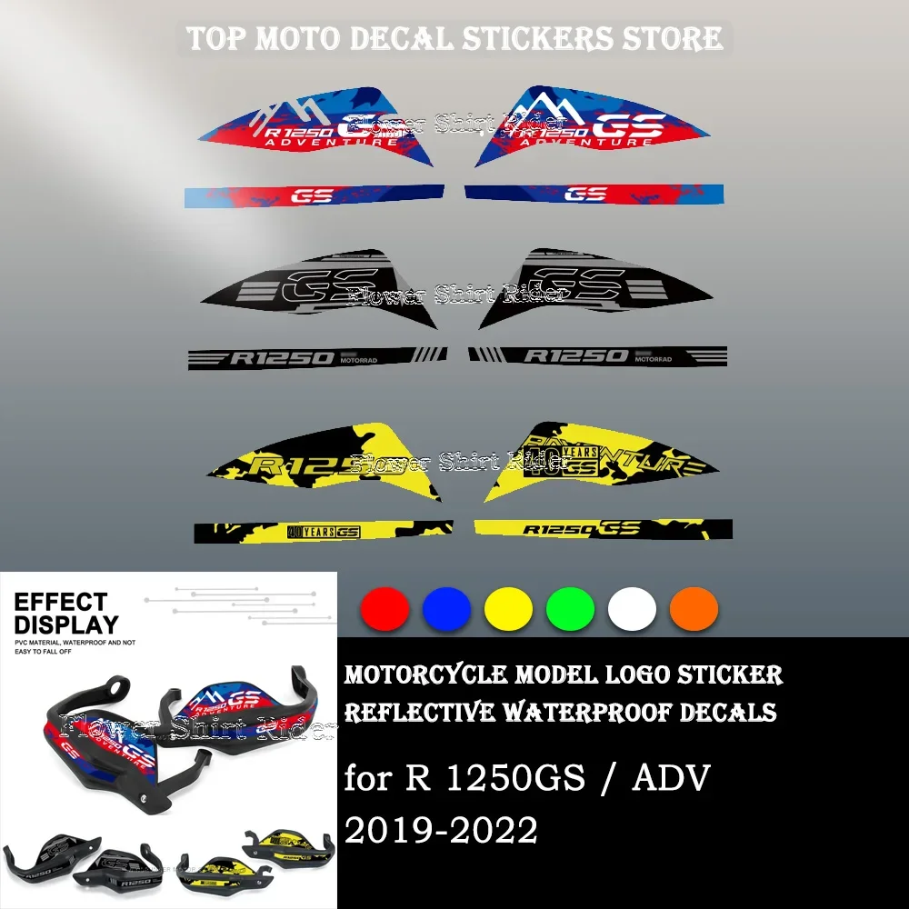 

for BMW R1250 R 1250 GS 1250GS ADV 2019 2020 2021 2022 Motorcycle Handguard Decal Sticker Waterproof Reflective sticker