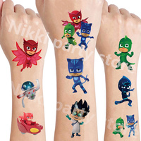 Pj Masks Stickers Temporary Tattoo Catboy Party Favors Birthday Decoration Party Supplies Room Decorations for Kids Gifts ﻿