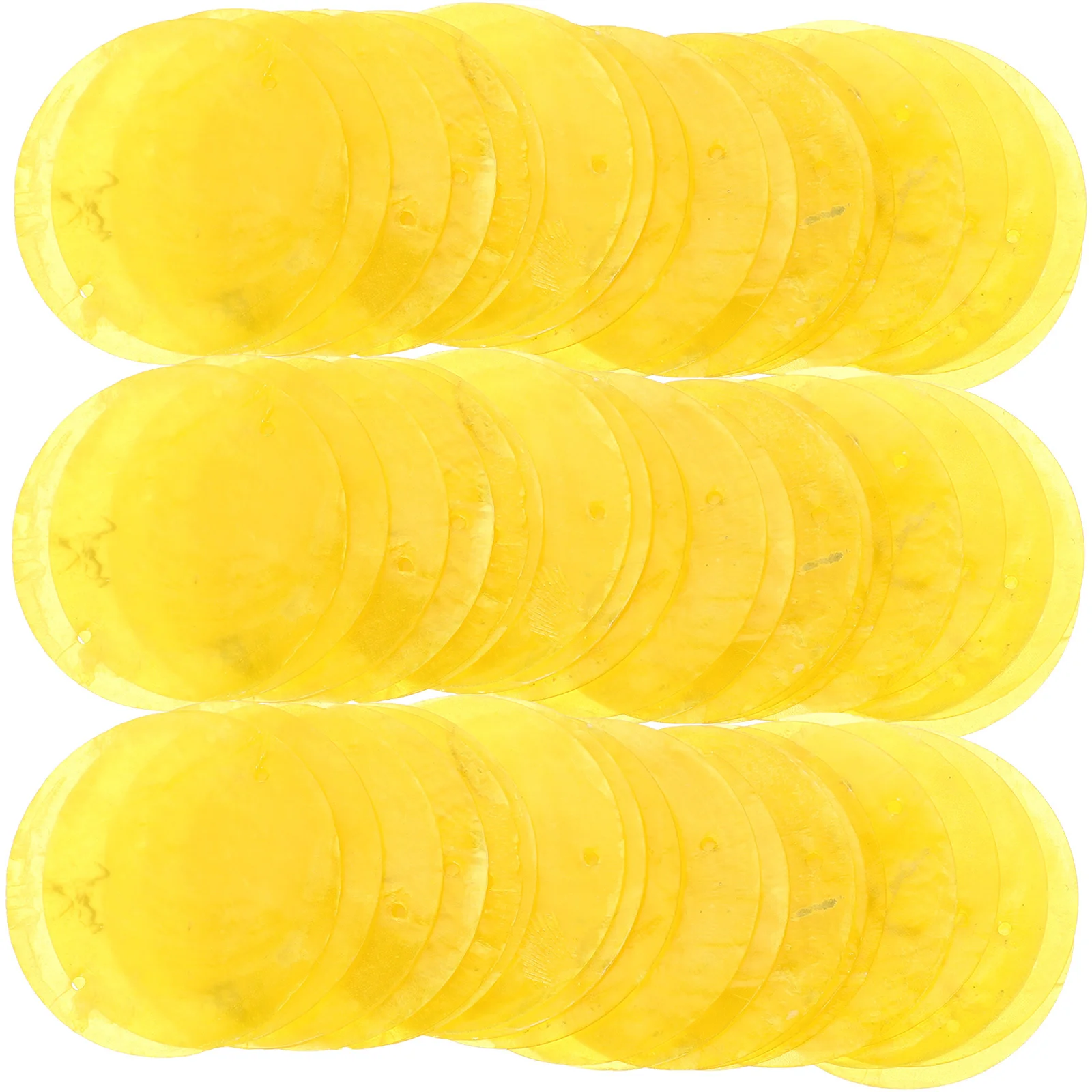 

100Pcs Round Shells Pieces Polished Slices Pendant for Dream Catcher Making DIY Jewelry Craft Accessories Beach Party Decoration