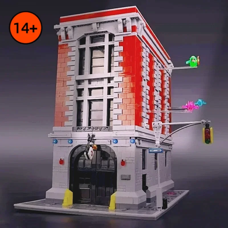 

Home Decor FIT 4634PCS Ghostbusters Firehouse Model Bricks Headquarters Building Blocks Ornament Birthday Gifts for Friends