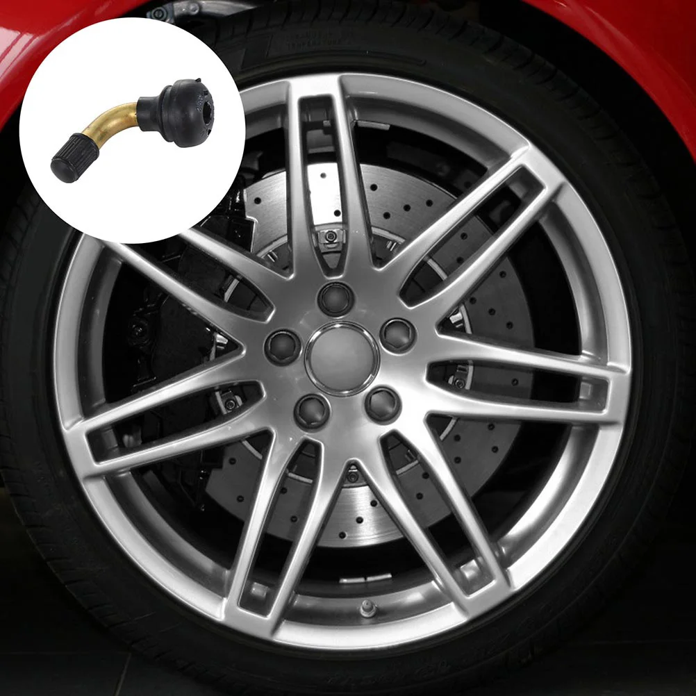 

10Pcs Bent Rubber Tire Valve Stems Strong Stability Replacement for Atv Motorcycle Scooter Tires Bent Tire Valves Stem