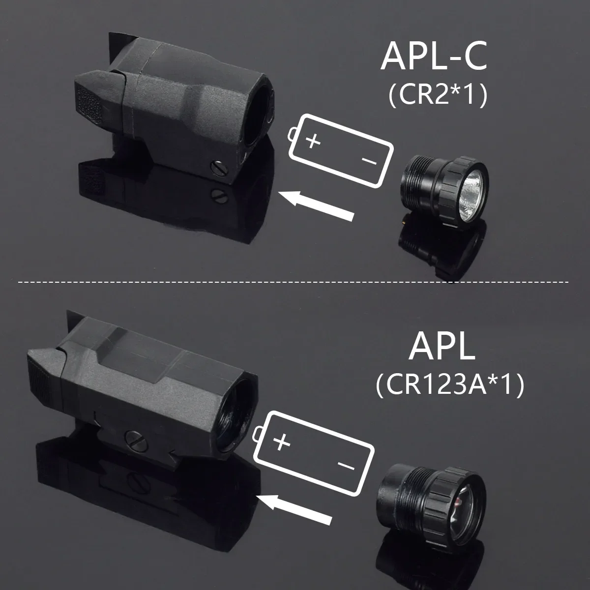 Instrucción táctica APL APL-C arma luz Airsoft Rifle estroboscópico LED antorcha ajuste 20mm Rail pistola AR15 AK47 linterna de caza