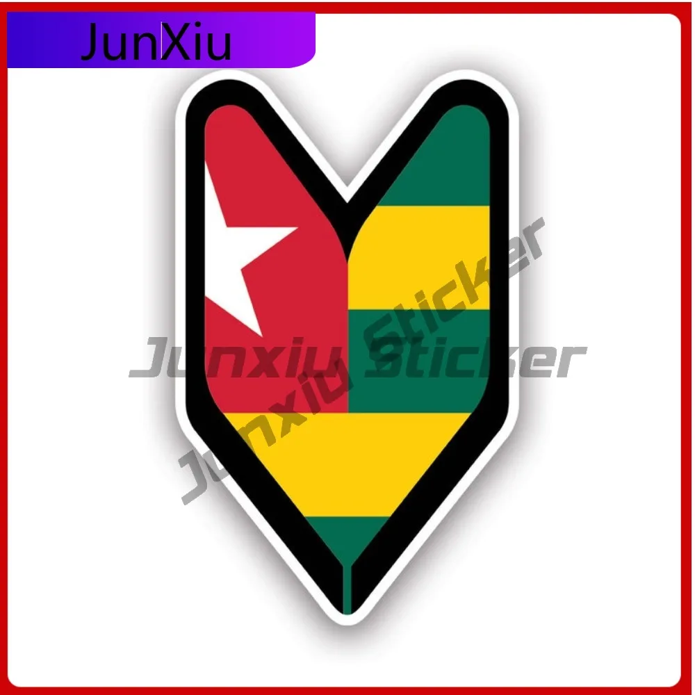 

Togolese Driver Badge Scratch Resistant Sun Resistant Anime Style For Motorcycle Helmet Car Body Removable Self Adhesive