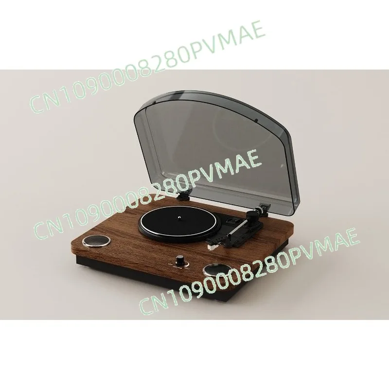 Vintage Wooden Turntable Record Player | Bluetooth Phonograph with Hi-Fi Stereo Speakers