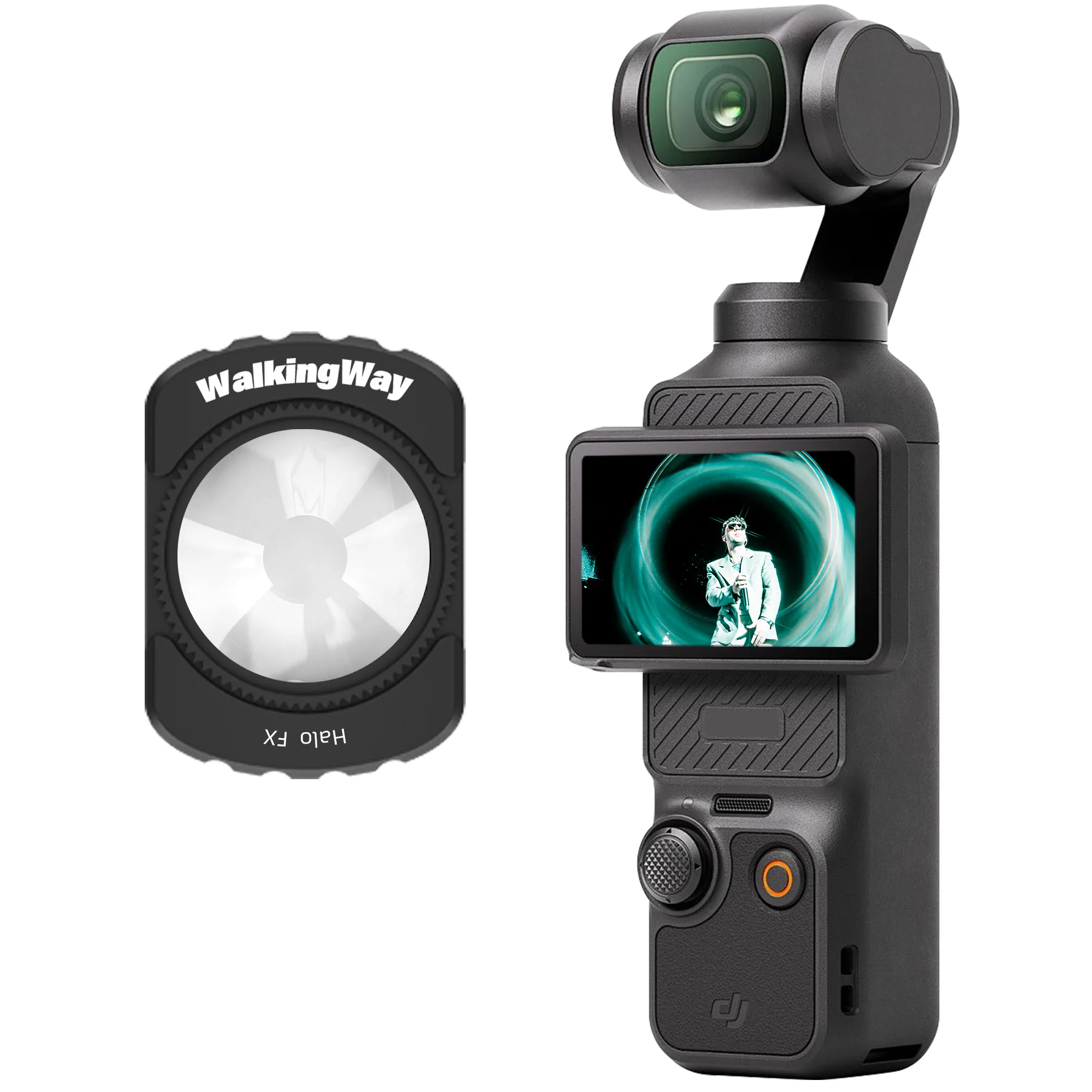 Walking Way Whirlpool Effect Filter Prism Series for DJI Osmo Pocket 4/3 Vortex Circular Halo Prism Lens for Creative Portraits
